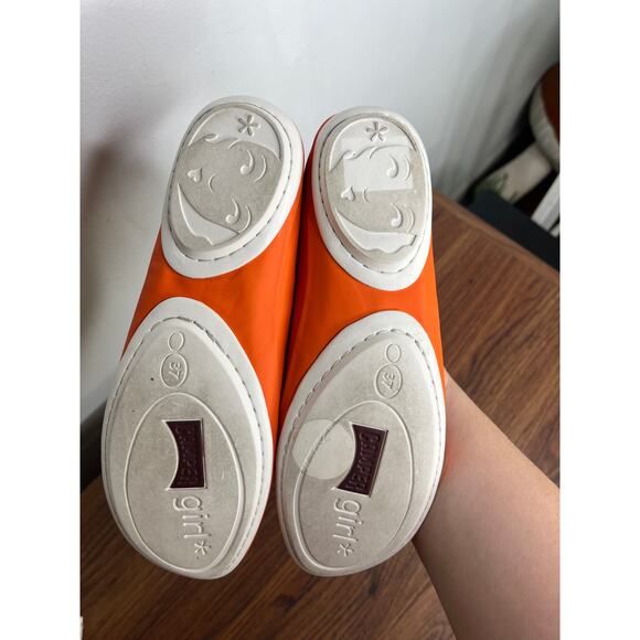 Camper Girl sz EU37 Right Orange Nina Ballerinas Flats Casual Preppy Colorful - Picture 4 of 7